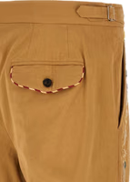 Beige Cotton Casual Pants 5
