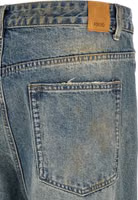 Blue Cotton Straight-Leg Jeans 4