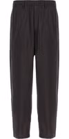 Brown Silk Athletic Pants 1