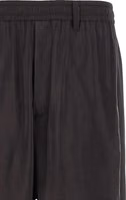 Brown Silk Athletic Pants 3