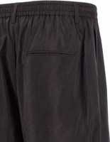 Brown Silk Athletic Pants 4