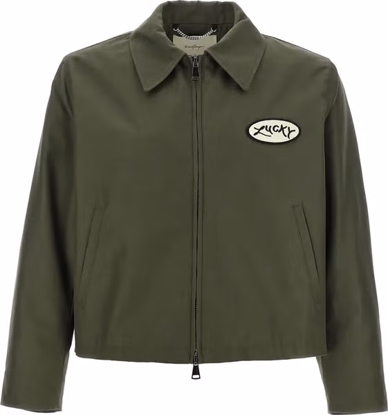Bicolor Polyester Full-Length Jacket