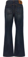 Blue Cotton Flared Jeans 2