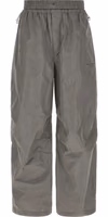 Gray Polyester Athletic Pants 1