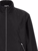 Black Polyester Full-Length Jacket 3