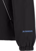 Black Polyester Full-Length Jacket 4