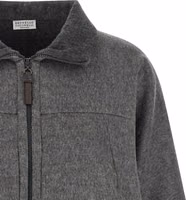 Gray Virgin Wool Full-Length Jacket 3