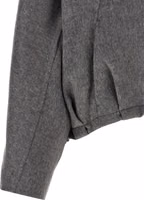 Gray Virgin Wool Full-Length Jacket 4