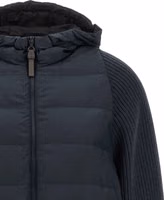 Blue Polyester Full-Length Jacket 3
