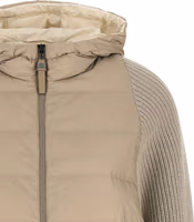 Beige Polyester Full-Length Jacket 3