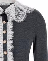 Gray Wool Cardigan 3
