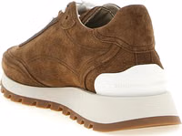 Brown Calfskin Low Top Sneakers 3