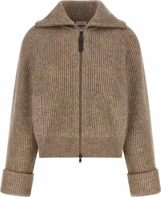 Beige Cashmere Cardigan