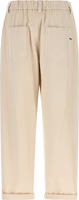 Beige Cotton Casual Pants 2