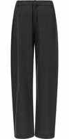 Gray Virgin Wool Casual Pants 2