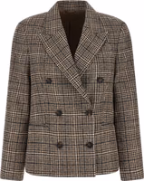 Beige Alpaca Leather Blazer 1