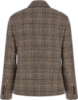 Beige Alpaca Leather Blazer 2
