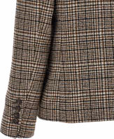 Beige Alpaca Leather Blazer 4