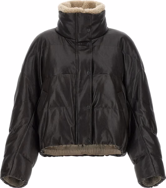 Brown Lamb Leather Leather Jacket