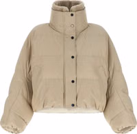 Beige Cotton Full-Length Jacket 1