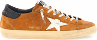 Orange Cowhide Low Top Sneakers 1