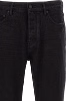 Black Cotton Flared Jeans 3