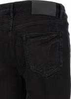 Black Cotton Flared Jeans 4