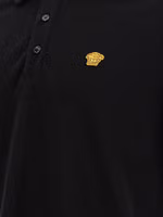 Black Cotton Polo Shirt 4