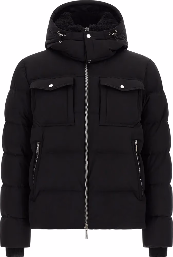 Black Wool Bomber