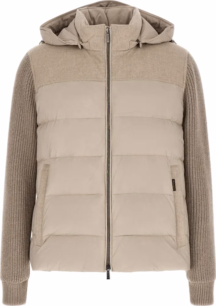 Beige Wool Full-Length Jacket