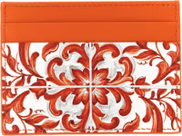 Orange Calfskin Cardholder 2