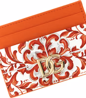 Orange Calfskin Cardholder 3
