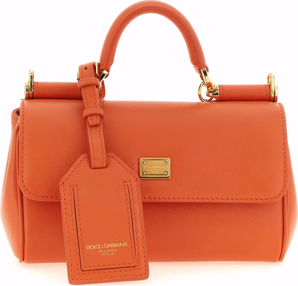 Orange Calfskin Handbag
