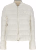 White Polyester Full-Length Jacket 1