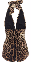 Brown Polyamide One-Piece Swimsuit 2