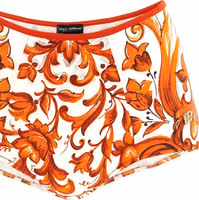 Orange Polyamide Bikini 3