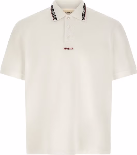 White Cotton Polo Shirt