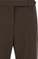 Brown Virgin Wool Dress Pants 3