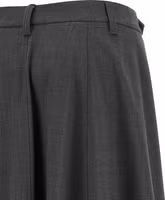 Gray Virgin Wool Midi Skirt 4