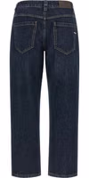 Blue Cotton Straight-Leg Jeans 2