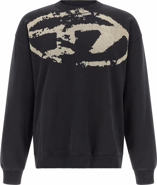 Black Cotton Sweatshirt