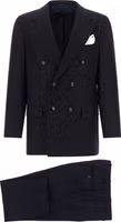 Blue Virgin Wool Two-Piece Suit 1