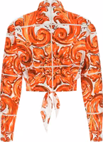 Orange Cotton Blouse 2