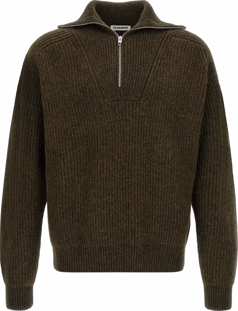 Bicolor Wool Cardigan