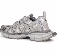 Gray Polyethylene Athletic Sneakers 3