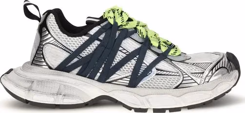 Gray Polyester Athletic Sneakers
