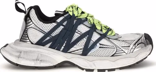 Gray Polyester Athletic Sneakers
