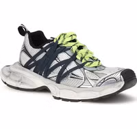 Gray Polyester Athletic Sneakers 2