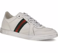 White Calf Leather Bos Taurus Athletic Sneakers 2