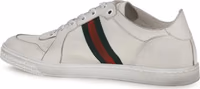 White Calf Leather Bos Taurus Athletic Sneakers 3